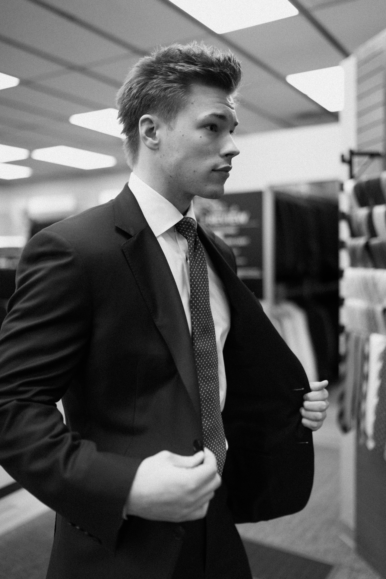 Suited gentleman at Henry's