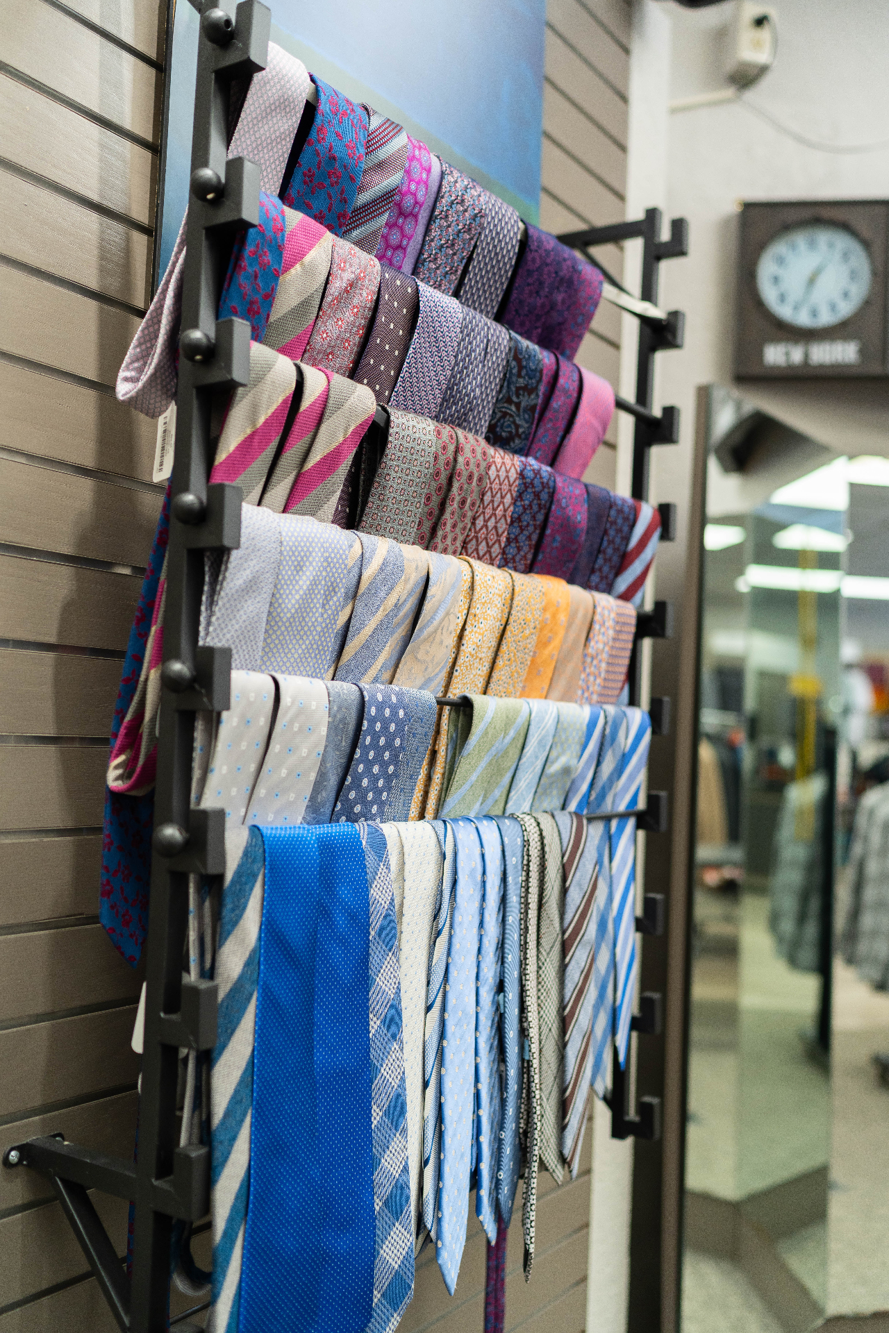 Tie collection at Henry's
